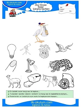 Çocuklar İçin L Sesi Çalışma Sayfaları 